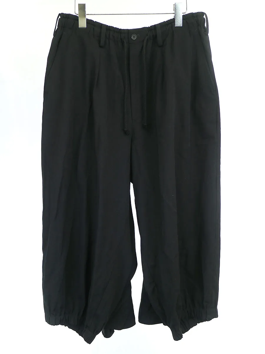 Yohji Yamamoto ヨウジヤマモト プール オム 19SS ウールギャバジンカラスパンツ