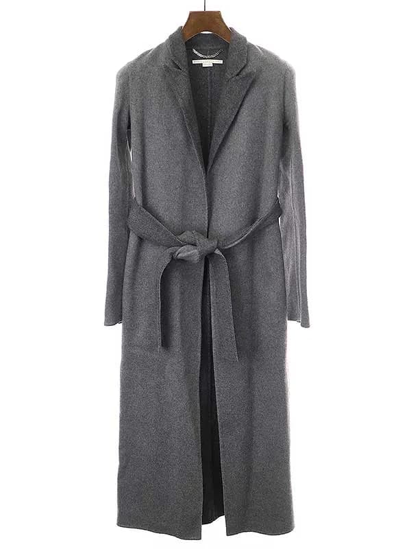 Stella McCartney ステラマッカートニー ダブルフェイスベルテッドウールコート