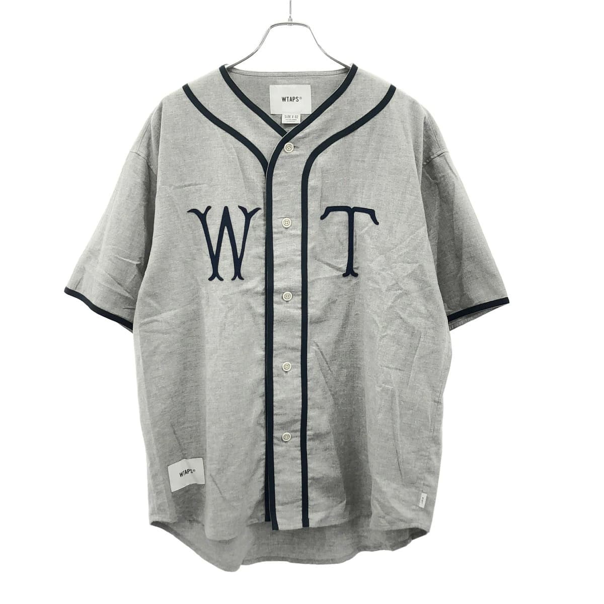 WTAPS ダブルタップス 25SS LEAGUE / SS / COTTON. TWILL ベースボールシャツ 251TQDT-SHM09