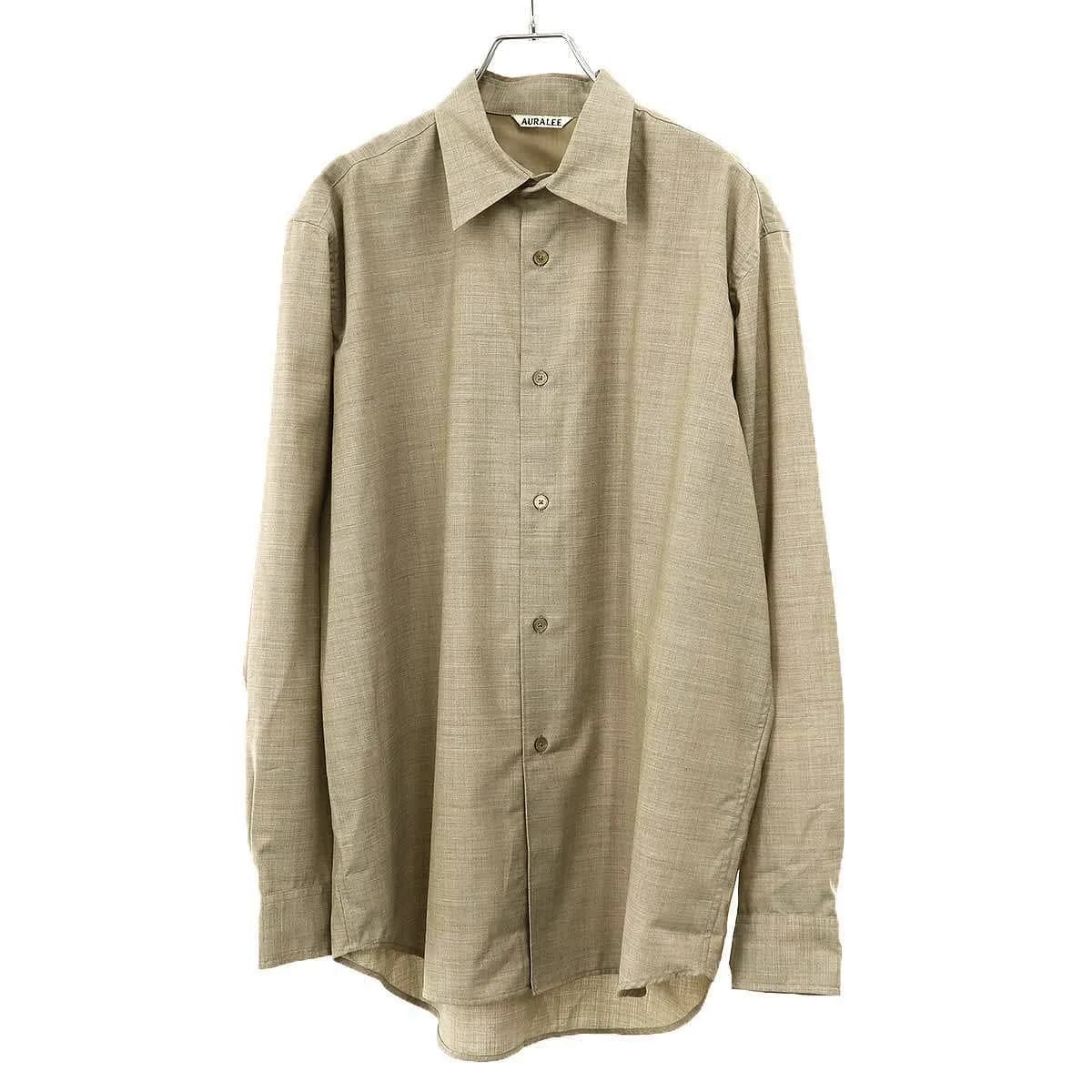 AURALEE オーラリー 24SS SUPER FINE TROPICAL WOOL SHIRT スーパーファイン トロピカルウール シャツ