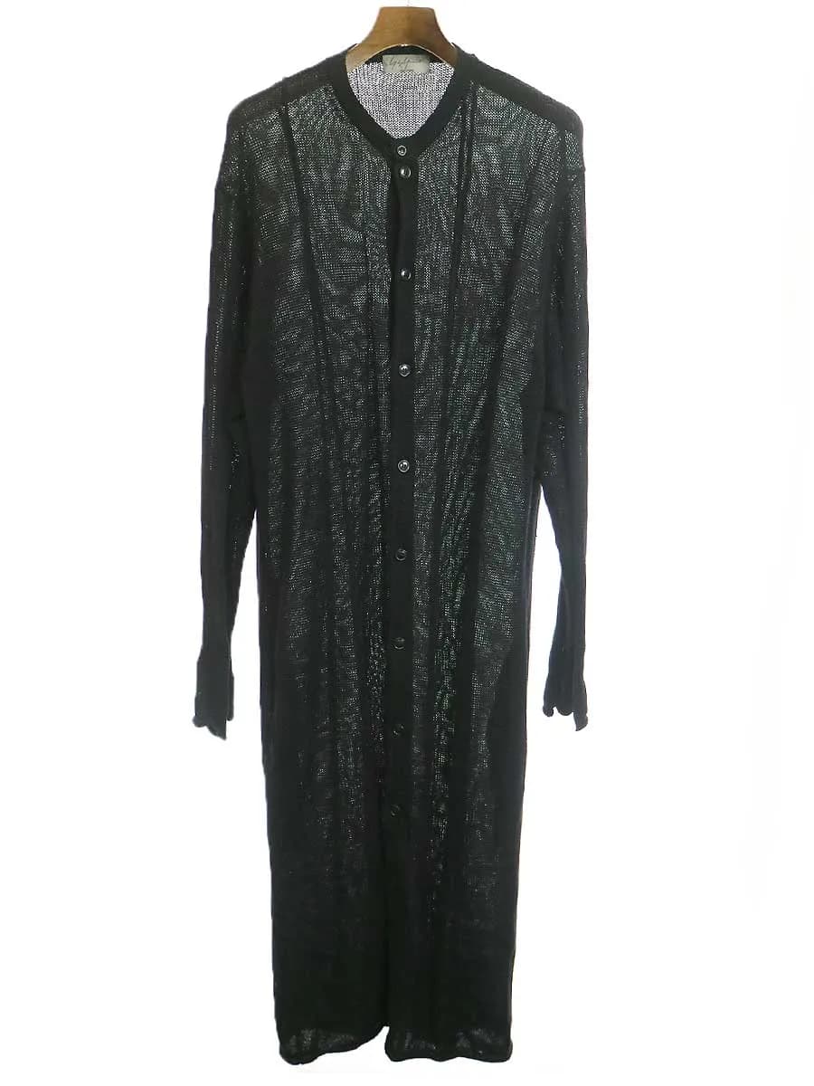 Yohji Yamamoto ヨウジヤマモトプールオム 16SS コットンロングニットカーディガン
