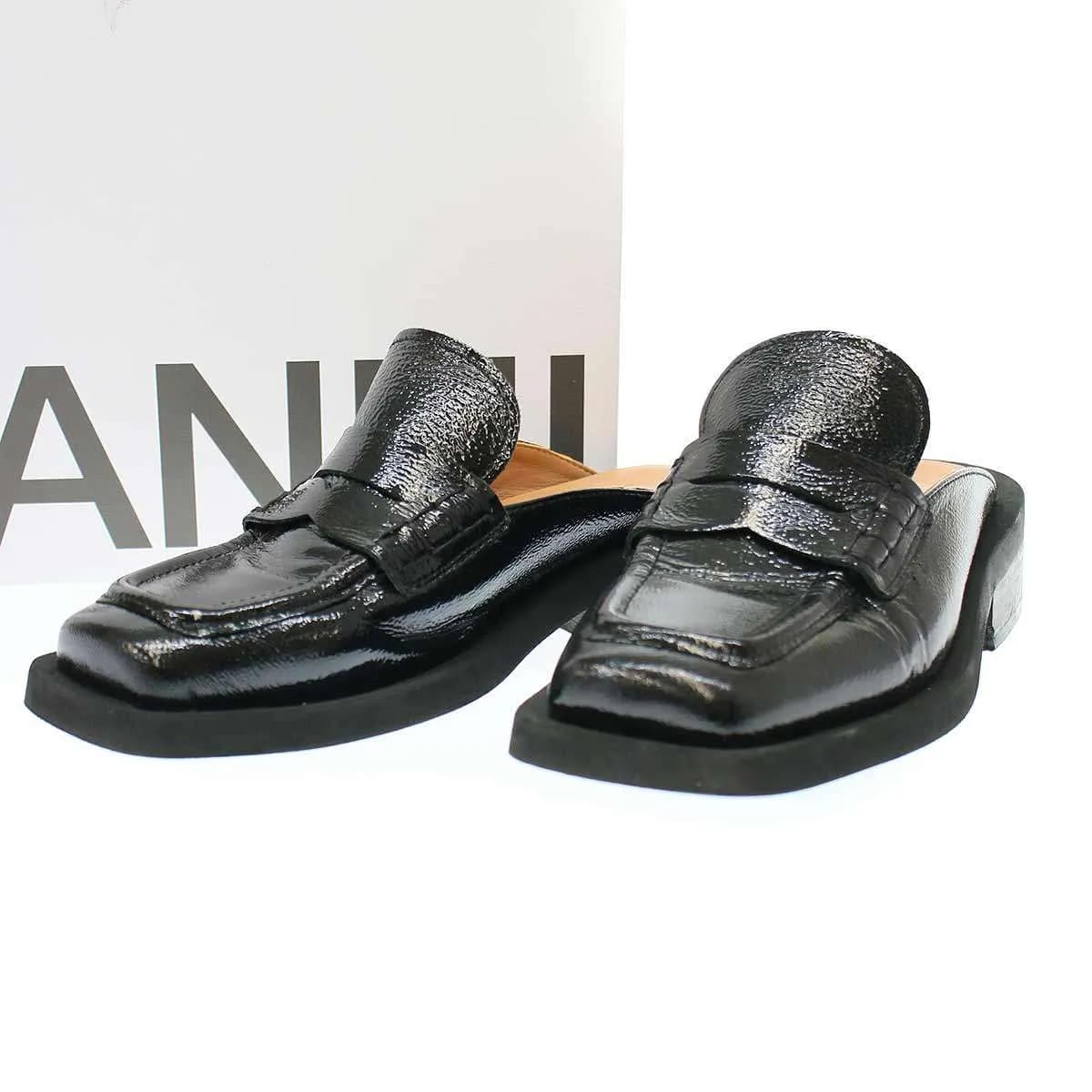 GANNI ガニー 23SS Squared Toe Mules スクエアトゥミュールサンダル