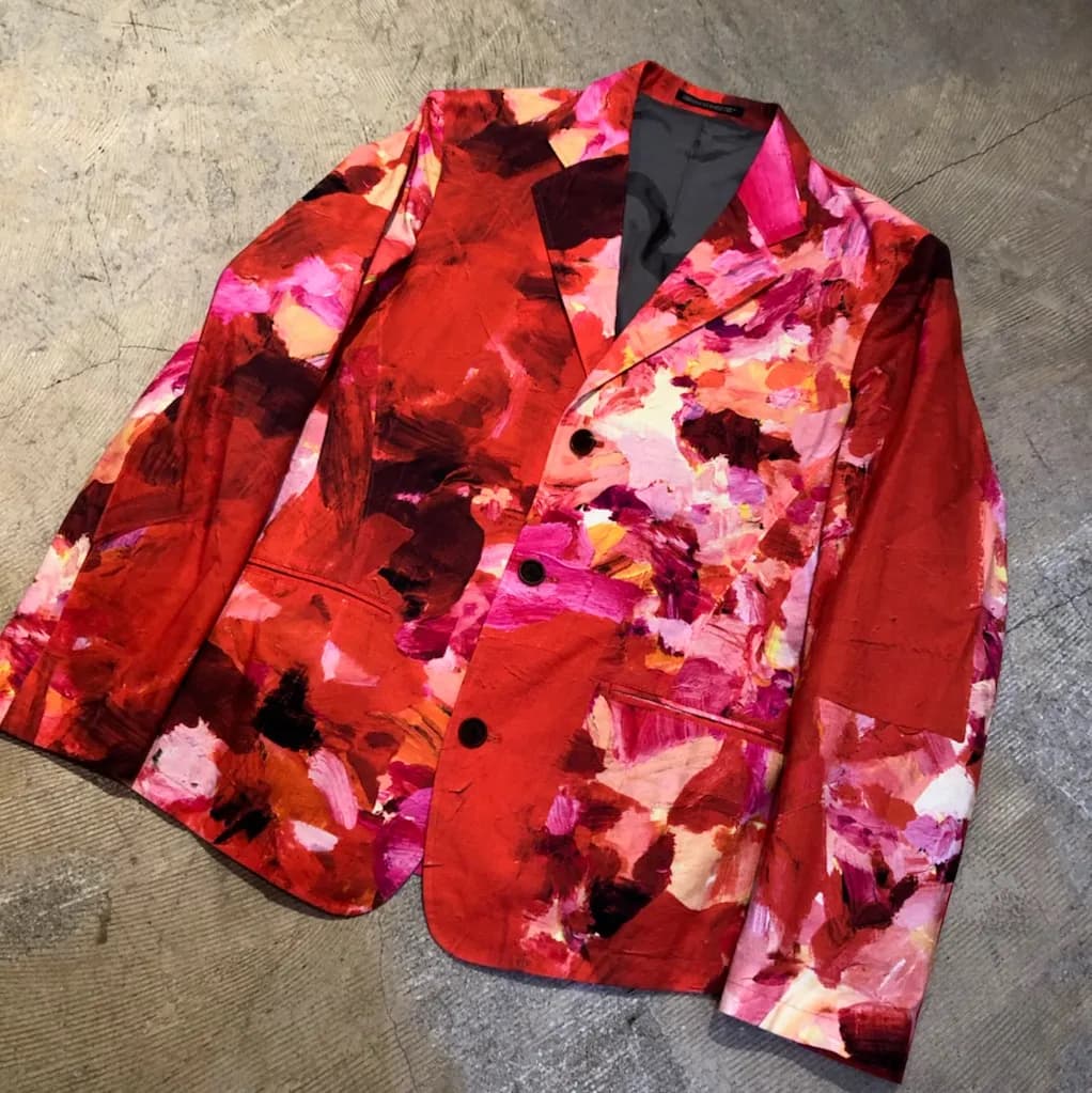 Yohji Yamamoto Yohji Yamamoto POUR HOMME 16SS 朝倉優佳 ペインティングジャケット