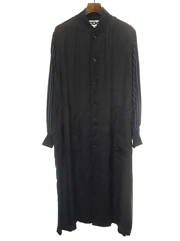 COMME des GARCONS シーディージーコムデギャルソン AD2021 ストライプ切替スタッフコート