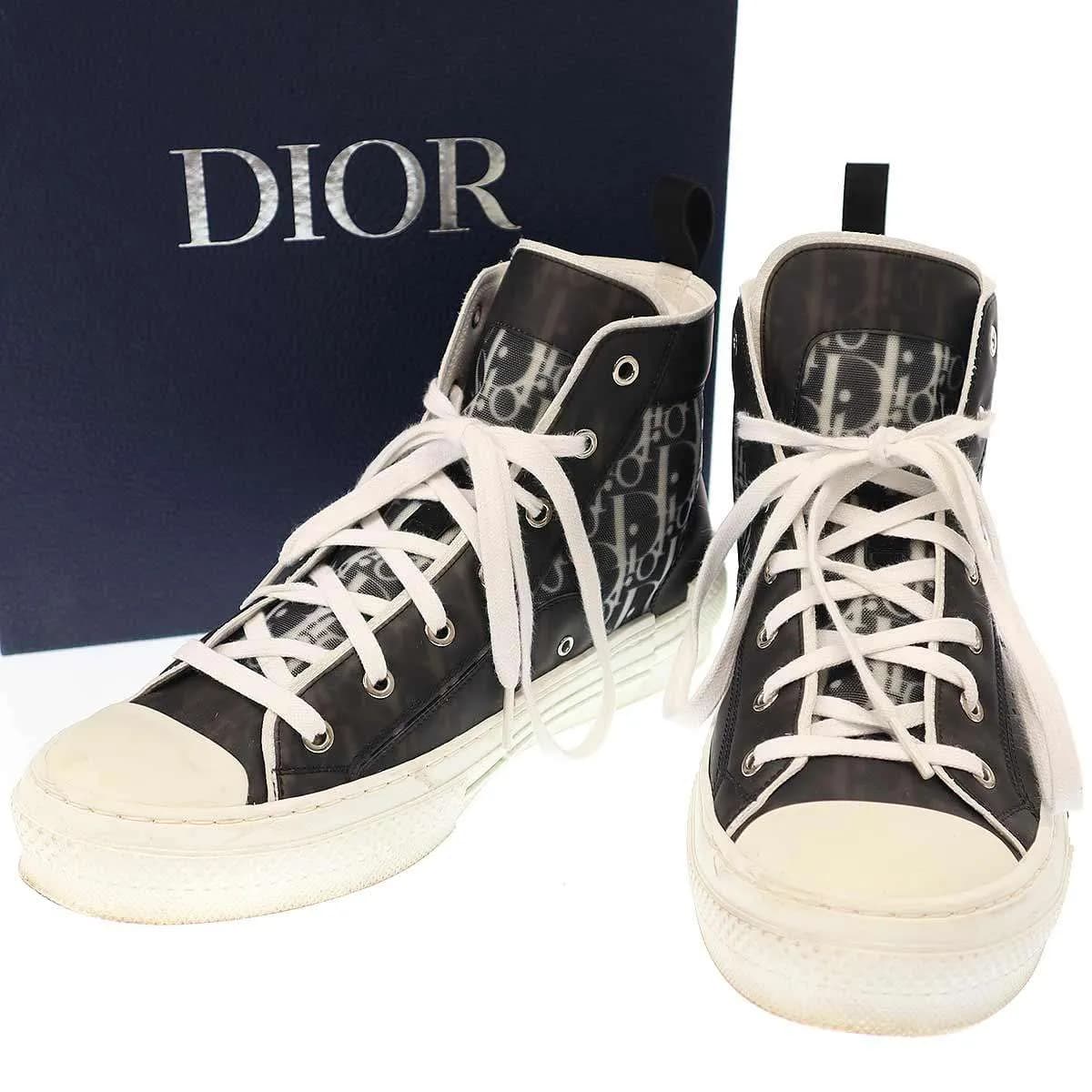Dior HOMME ディオール B23 HT OBLIQUE オブリークハイカットスニーカー