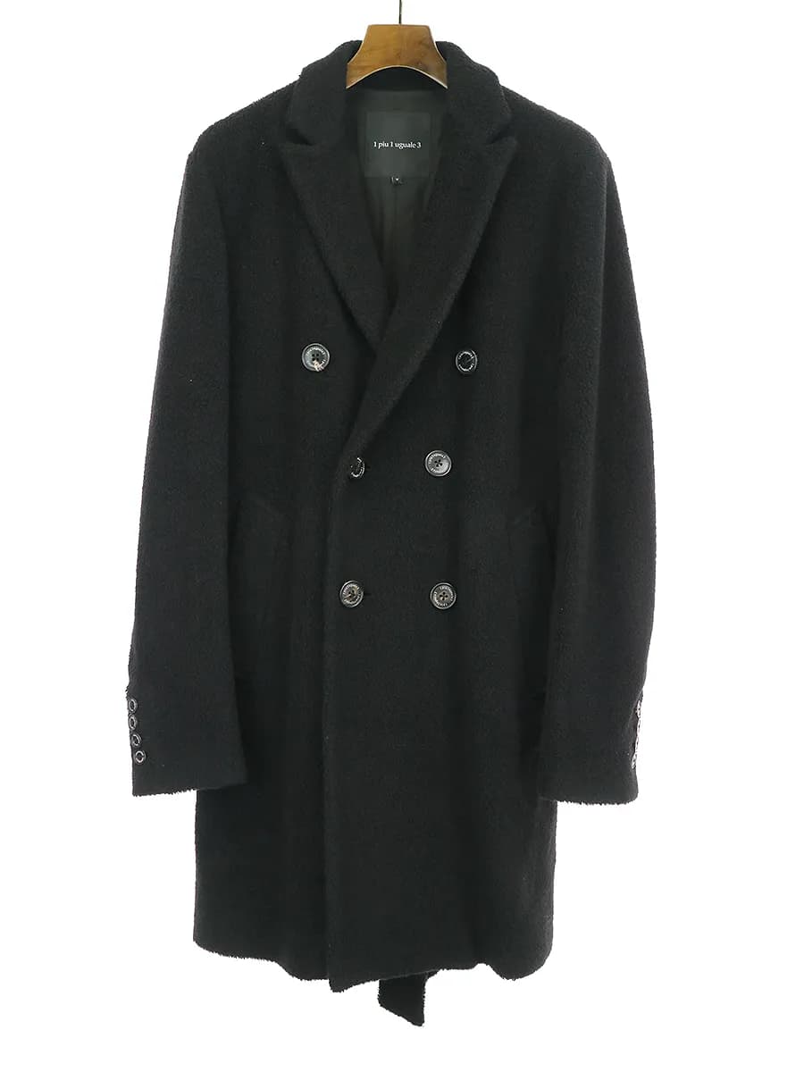 1piu1uguale3 1piu1uguale3 17AW カシミヤ混クラシックボアチェスターコート