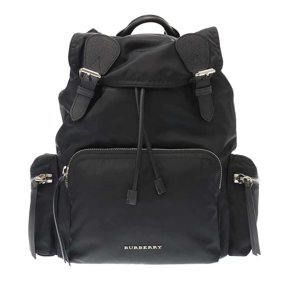 BURBERRY バーバリー レザーコンビナイロンバックパック リュック 4048298