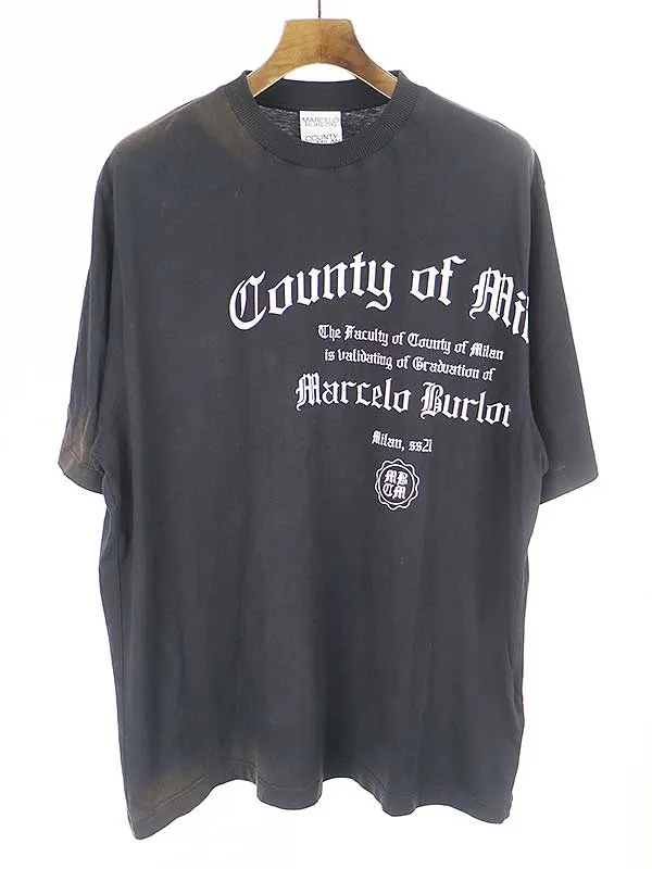 MARCELO BURLON マルセロバーロン COUNTY DEGREE OVER T-shirt プリントTシャツ