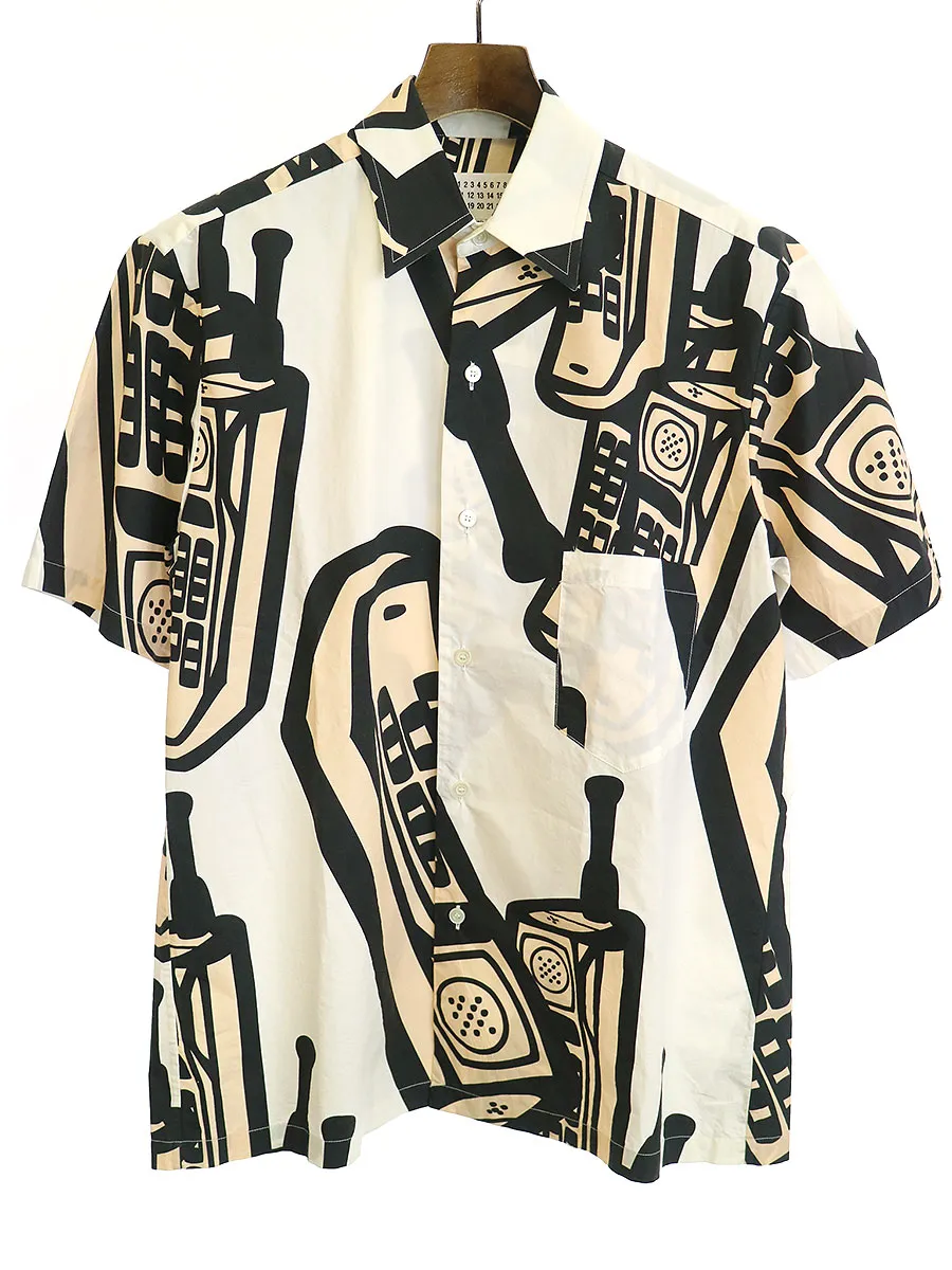 Maison Margiela メゾンマルタンマルジェラ 19SS プリント半袖シャツ