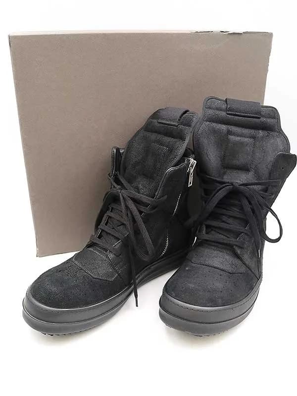 Rick Owens リックオウエンス 14AW GEOBASKET BLISTER ブリスター レザージオバスケットスニーカー