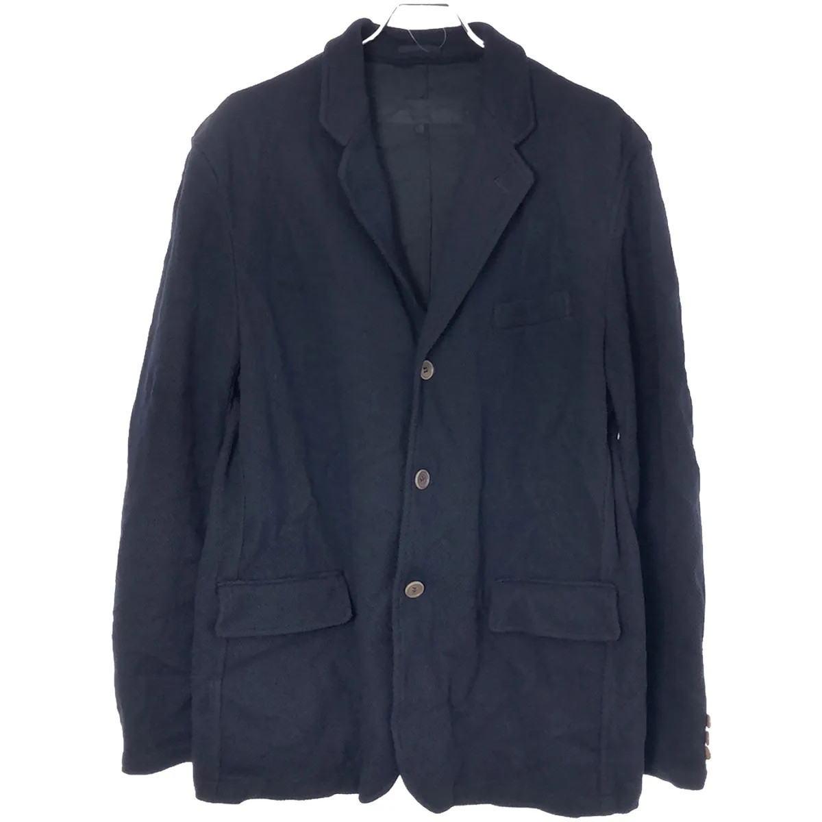 COMME des GARCONS コムデギャルソンオム 2005AW 製品染めポリエステルメッシュテープテーラードジャケット
