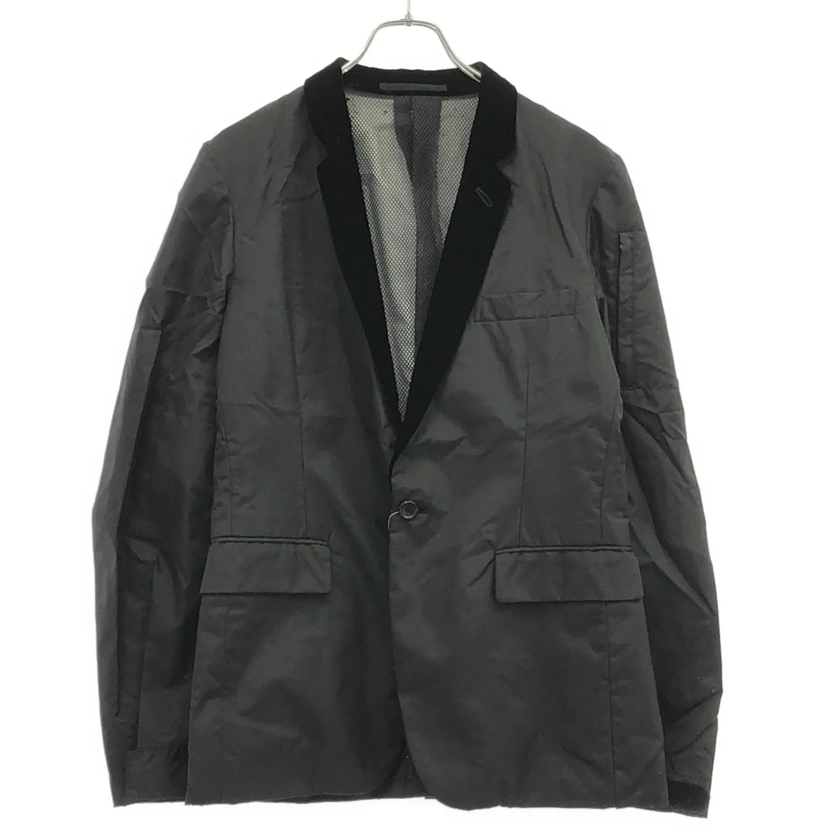 COMME des GARCONS コム デギャルソンオムプリュス 2005AW ベルベットナイロンジャケット&パンツ セットアップ