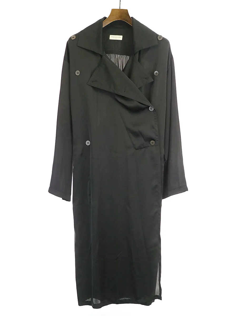 DRIES VAN NOTEN ドリスヴァンノッテン 14SS ポリエステルオーバーサイズトレンチコート