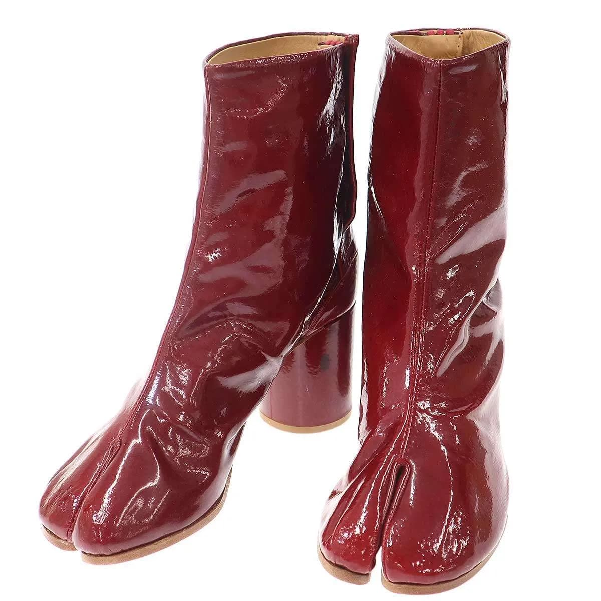 Maison Margiela メゾン マルタン マルジェラ 22 12AW Tabi Boots パテントレザー タビブーツ