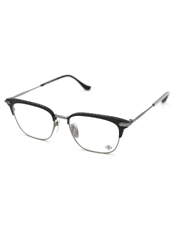 CHROME HEARTS クロムハーツ MUFFBUFFIN' CHクロスモチーフハーフリム眼鏡