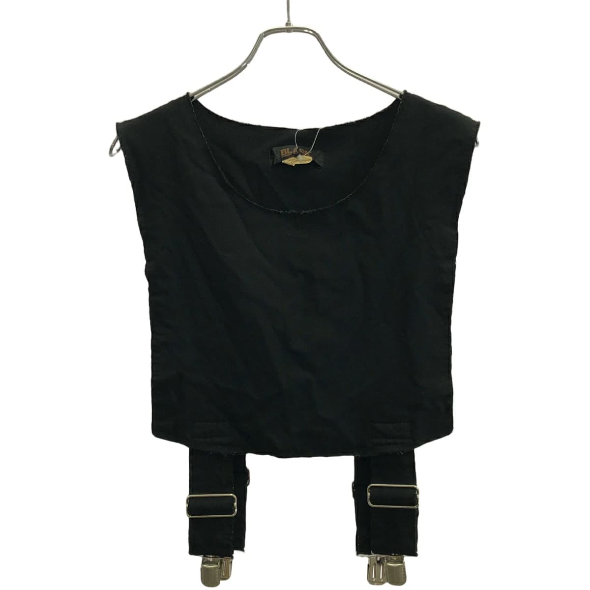 COMME des GARCONS ブラック コムデギャルソン 19SS ポリエステルジレベスト 1C-V004