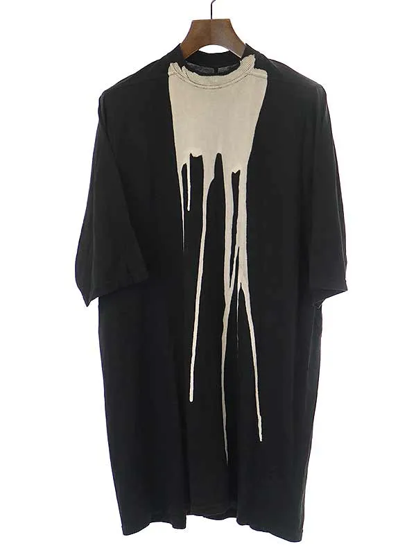 Rick Owens ダークシャドウ バイ リックオウエンス 16AW Bleached Vomit JUMBO TEE ブリーチオーバーサイズTシャツ