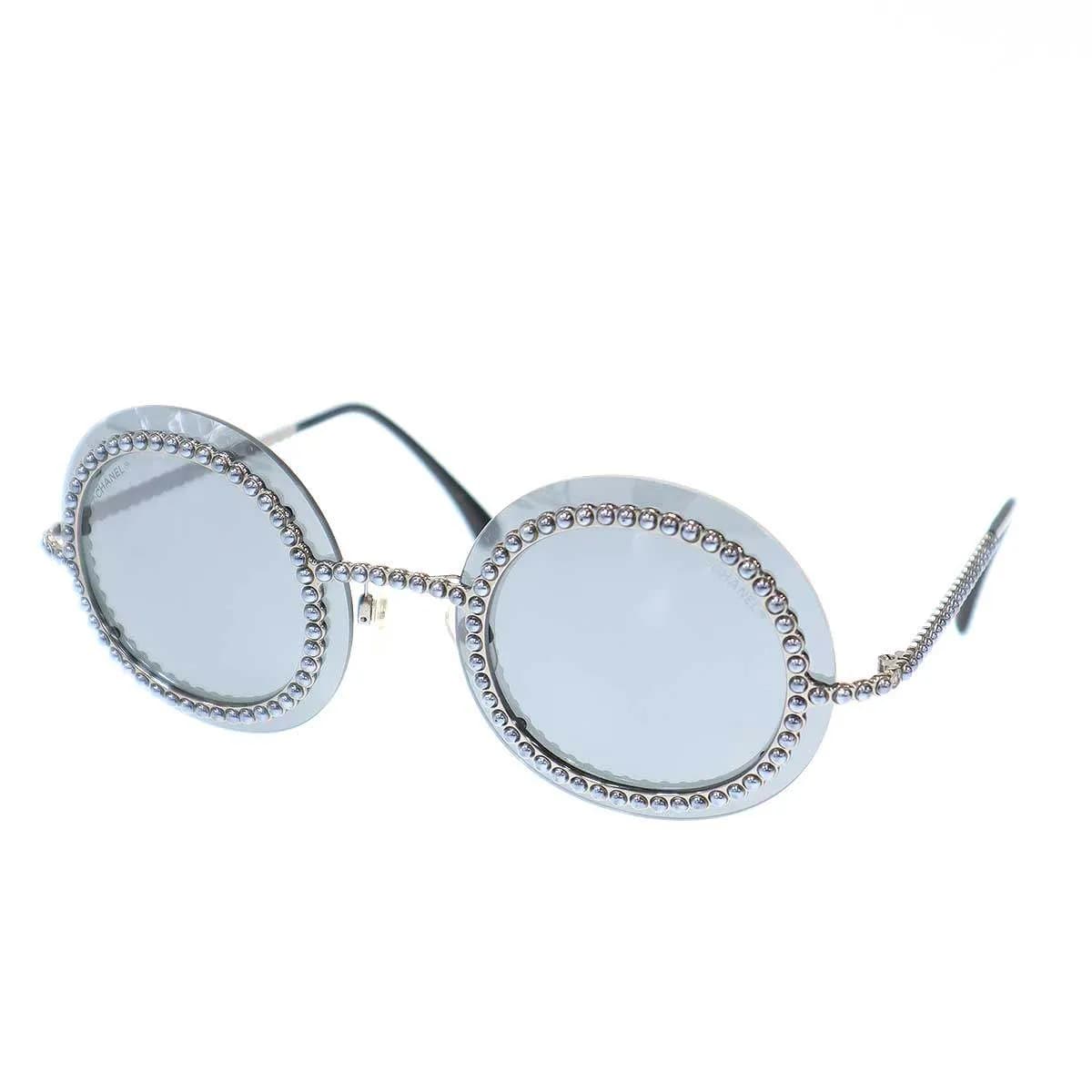 CHANEL シャネル ラウンドフレーム スタッズサングラス アイウェア 71140 L0844