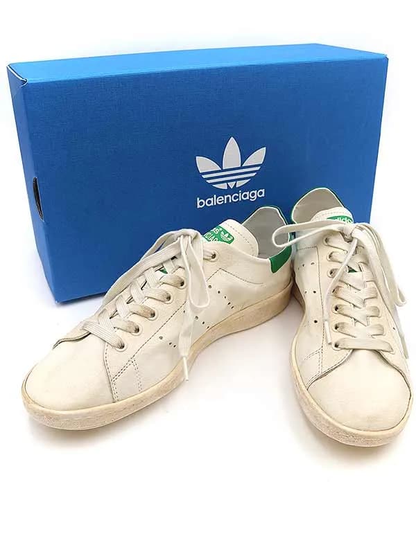 BALENCIAGA バレンシアガ アディダス STAN SMITH WORN-OUT スタンスミス ユーズド加工スニーカー