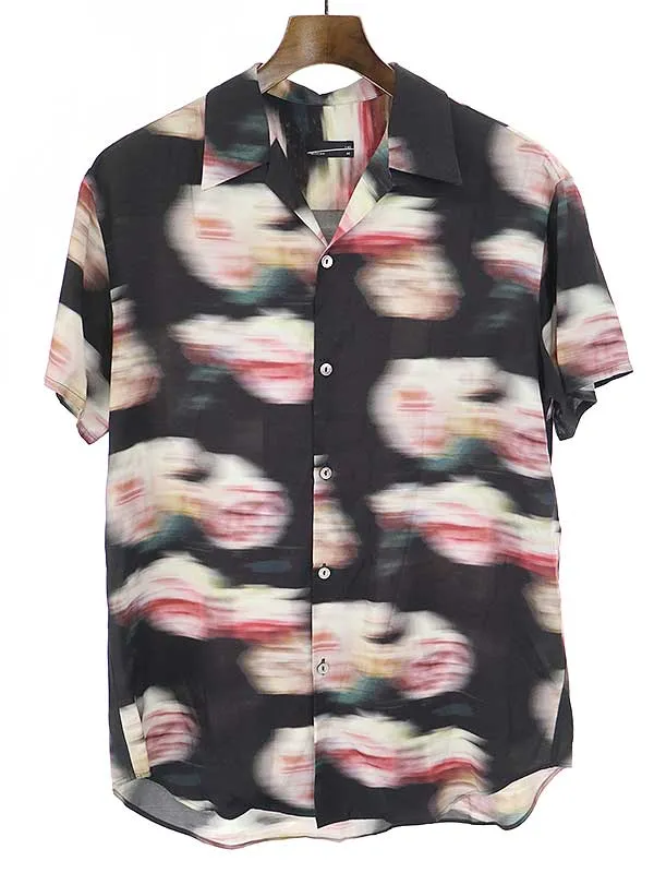 LAD MUSICIAN ラッドミュージシャン 15SS ローズプリントオープンカラーシャツ