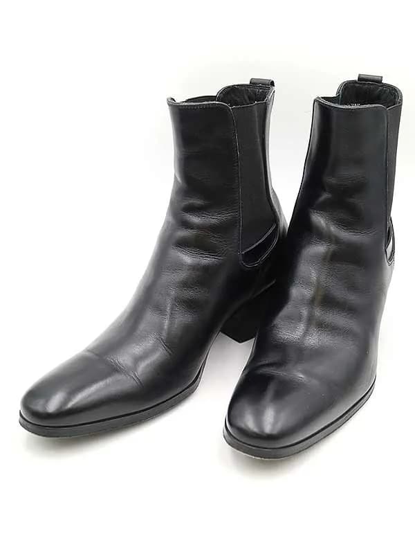 Dior HOMME ディオールオム 07AW サイドゴアレザーヒールブーツ