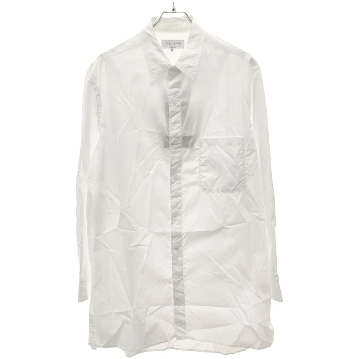 Yohji Yamamoto ヨウジヤマモト プールオム 21SS 環縫いブロードブラウスシャツ HD-B27-024