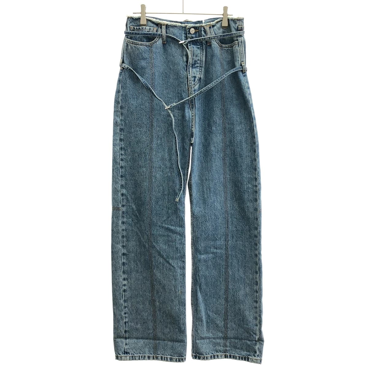 JACQUEMUS ジャックムス 23AW BELTED DENIM PA LE DE NIMES CARACO カラコデニムパンツ 233DE023-1015-31A