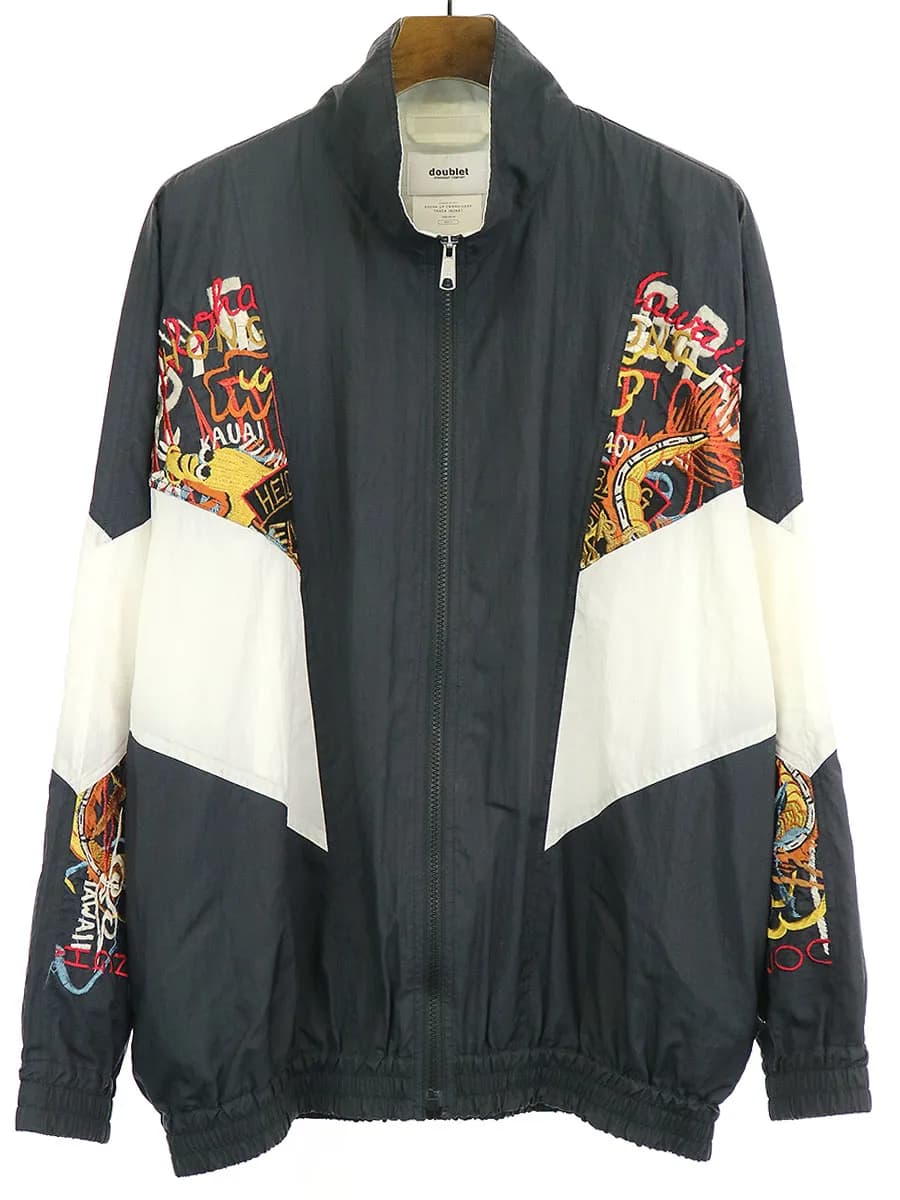 doublet ダブレット 18SS BREAK UP EMBROIDERY TRACK JACKET 刺繍デザインオーバーサイズトラックジャケット