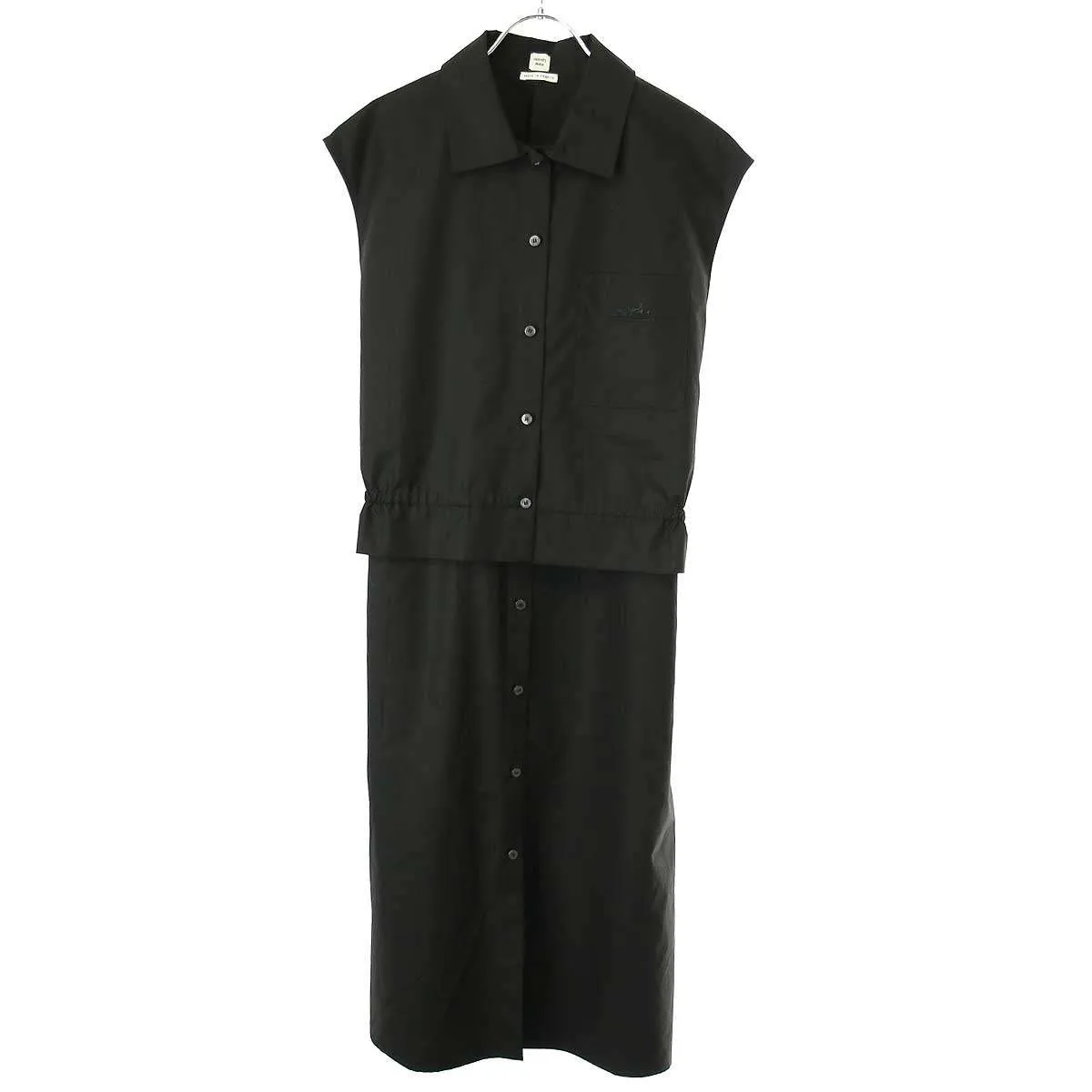 HERMES エルメス 23SS ノースリーブコットンシャツワンピース 3E0565DT