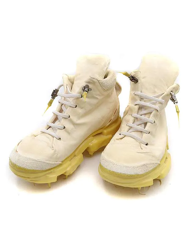 CAROL CHRISTIAN POELL キャロルクリスチャンポエル IN BETWEEN OBJECT DYED DRIP SNEAKER ドリップソールハイカットレザースニーカー