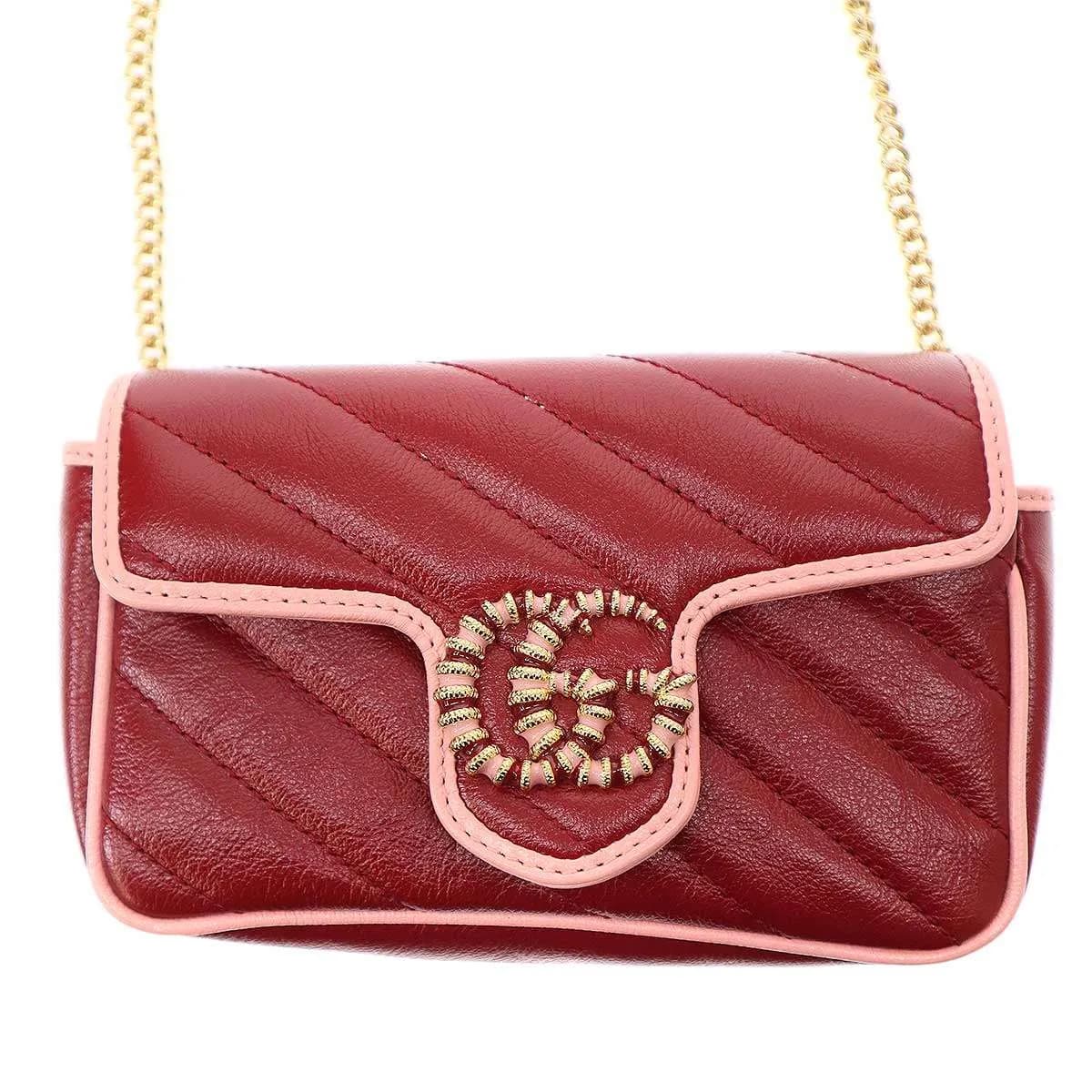GUCCI グッチ GGマーモント スーパーミニショルダーバッグ