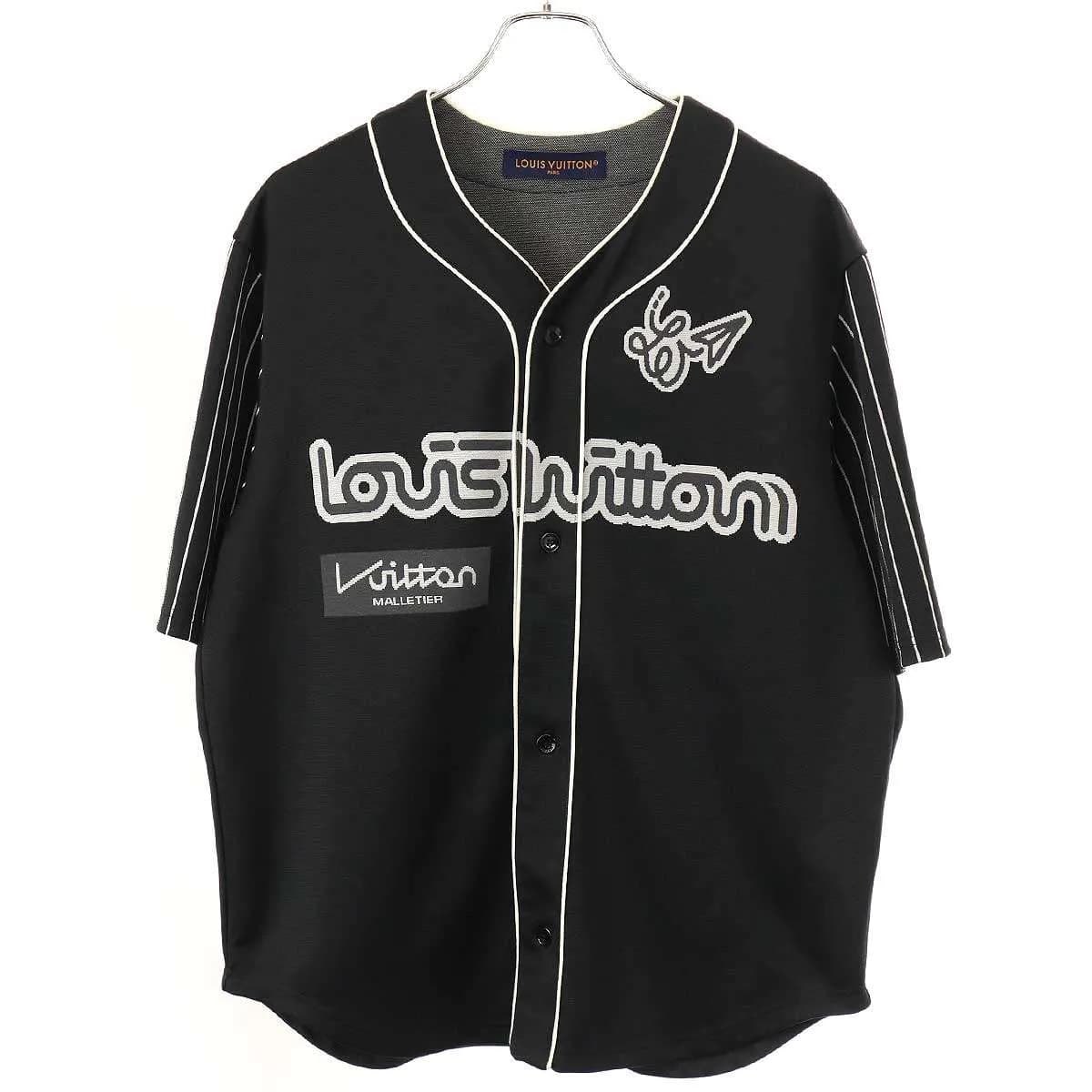 LOUIS VUITTON ルイヴィトン 23SS ロゴ ナンバリングベースボールシャツ YN1 HOS83W