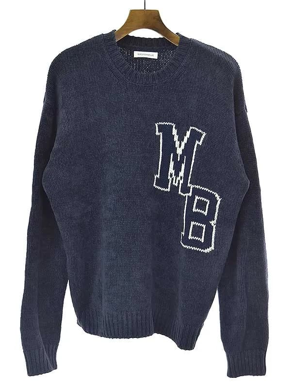 MADISON BLUE マディソンブルー 23SS COLLEGE SWEATER MOLE カレッジロゴモールニットセーター