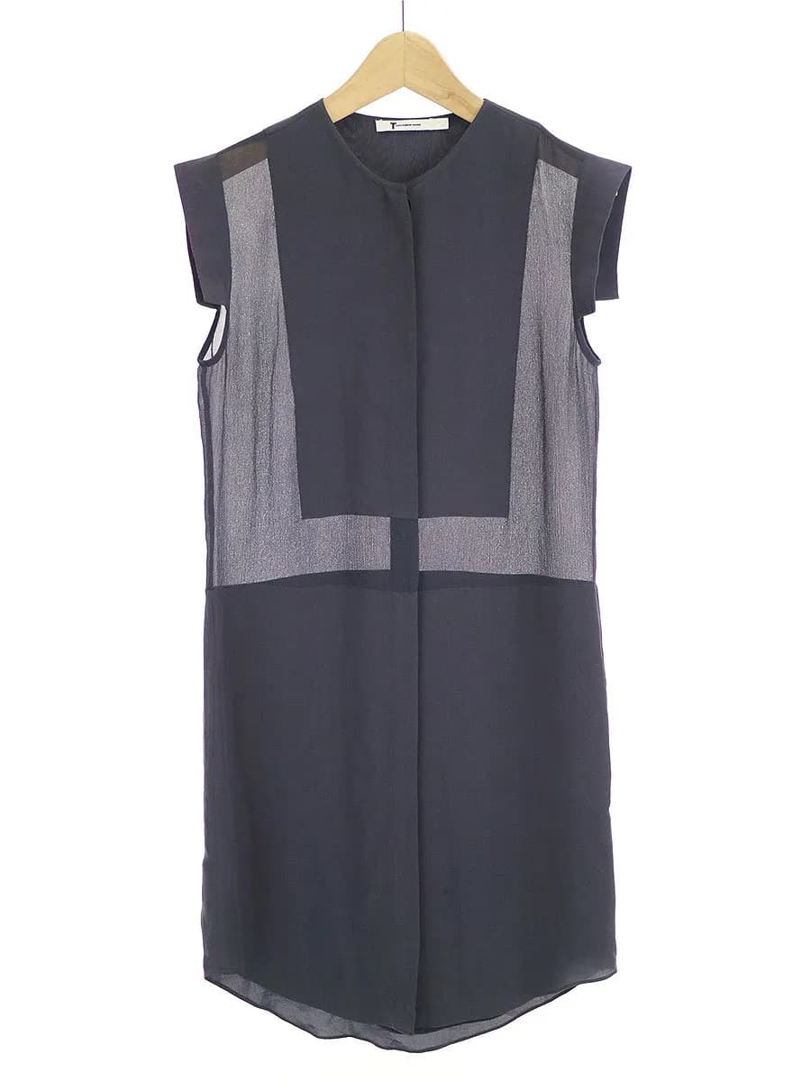 ALEXANDER WANG ティーバイアレキサンダーワン ノースリーブシルクワンピース