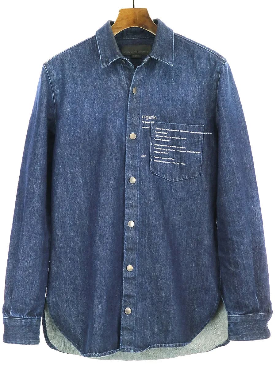 Stella McCartney ステラマッカートニー 19AW organic プリントデニムシャツジャケット