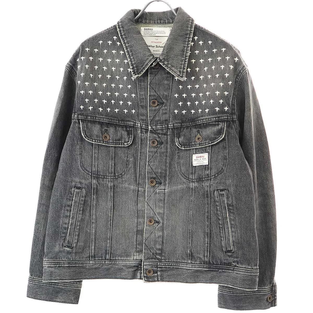 DAIRIKU ダイリク 22AW Cross Embroidery Vintage Denim Jacket 刺繍デニムジャケット 22AW D-1