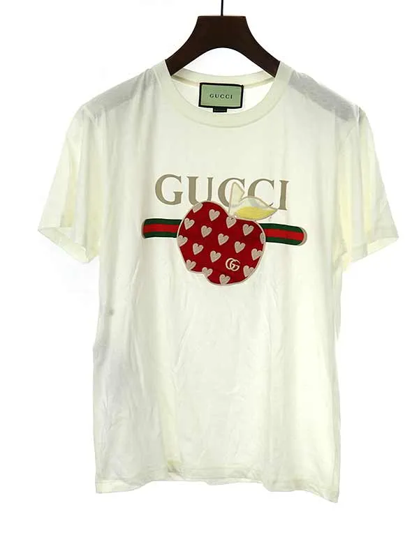 GUCCI グッチ 21AW LES POMMES TEE ヴィンテージアップルロゴTシャツ
