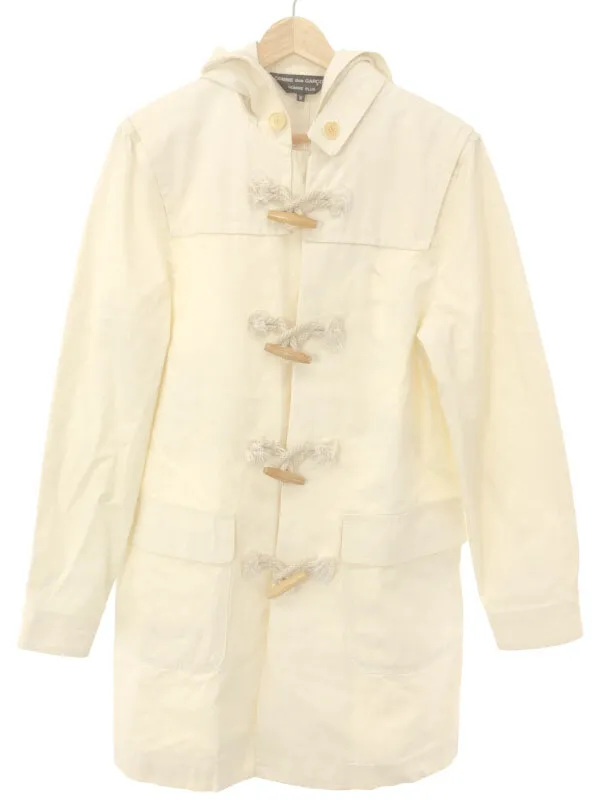 COMME des GARCONS コム デギャルソンオムプリュス 2004SS 裏アートプリントリネンダッフルコート