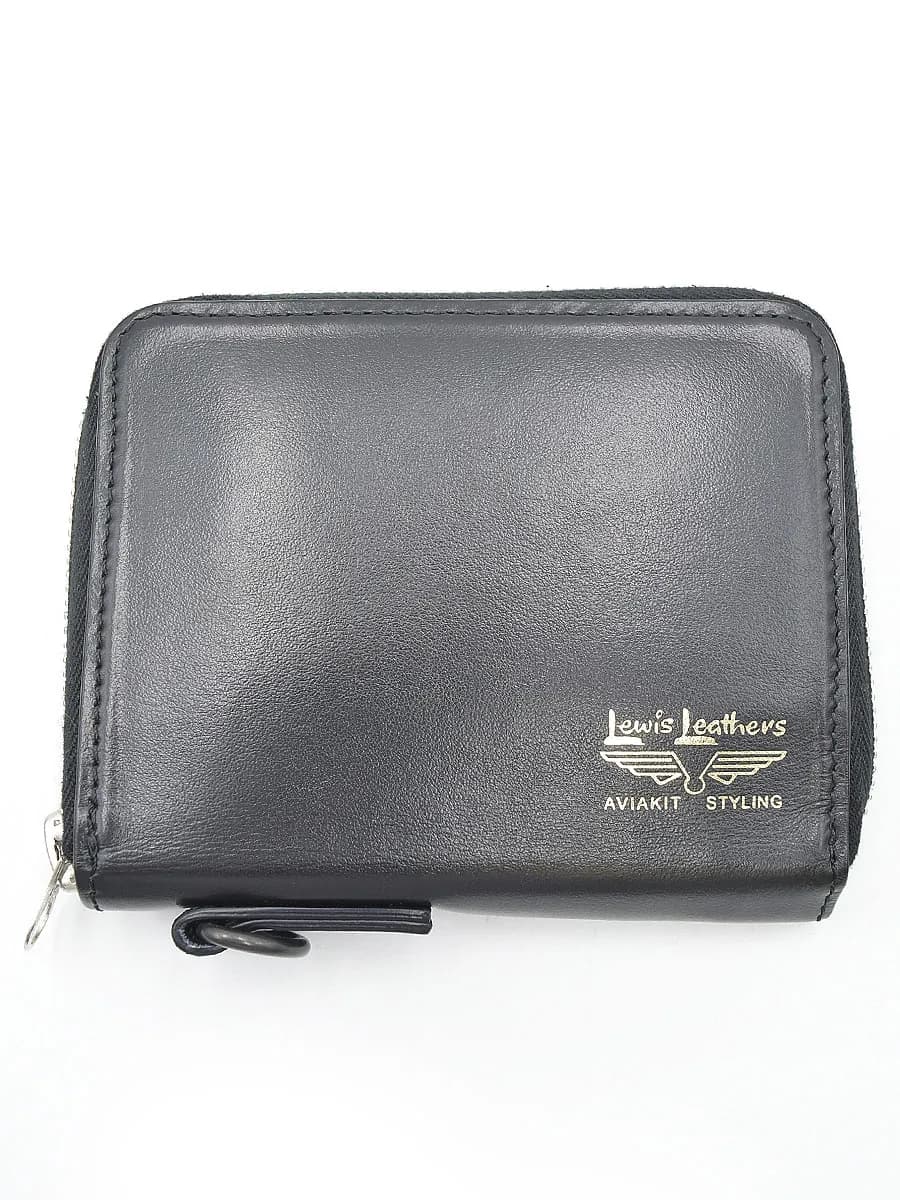 Lewis Leathers ポーター × ルイスレザー 381-05077 20AW Leather Zip Wallet レザー財布