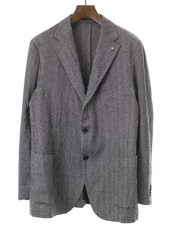 LARDINI ラルディーニ Tessuto Esclusivo ヘリンボーン2Bテーラードジャケット