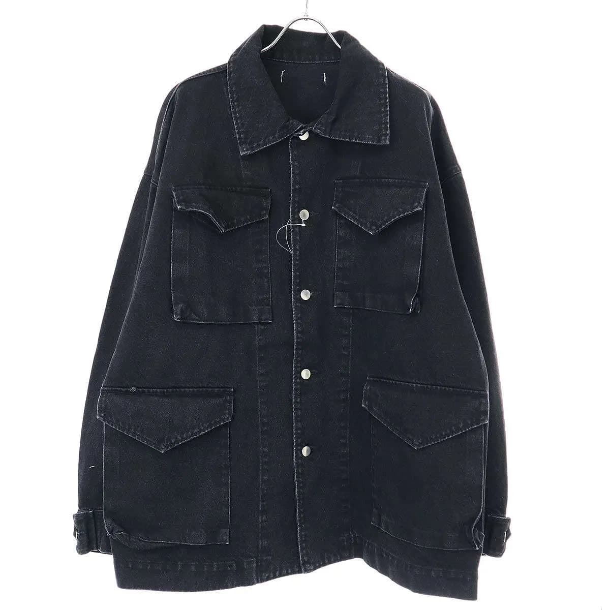 ISSUETHINGS イシューシングス 23AW type-1 オーバーサイズデニムジャケット 23a/01-c-06-bk-00