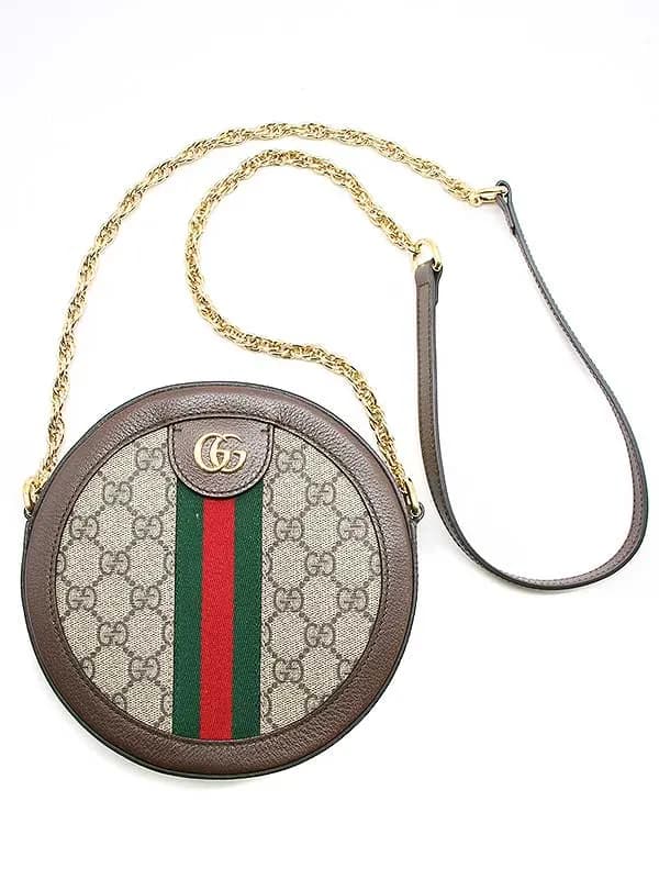GUCCI グッチ オフィディア GG ミニ ラウンド ショルダーバッグ
