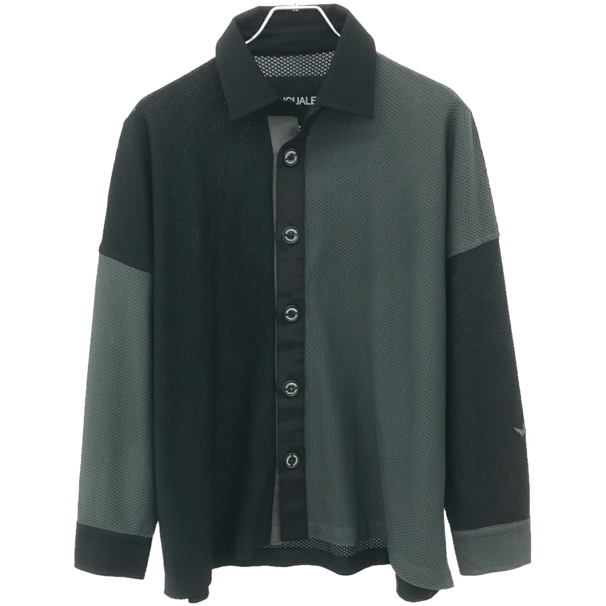 1piu1uguale3 ウノピゥウノウグァーレトレ 113SPORT TECHNICAL MESH CRAZY DROP SHIRT クレイジーパターンポリエステルシャツ