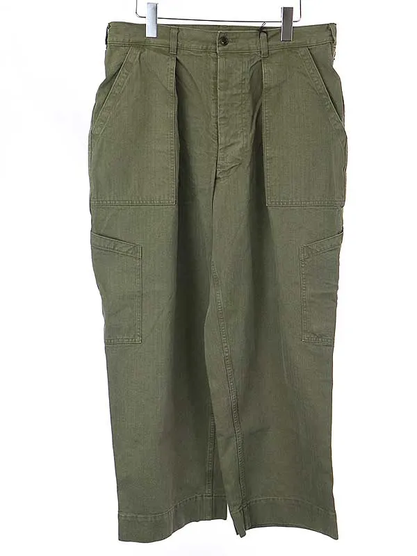 A.PRESSE ア プレッセ 22AW USAF Hemmed Bottoms ヘリンボーンベイカーパンツ
