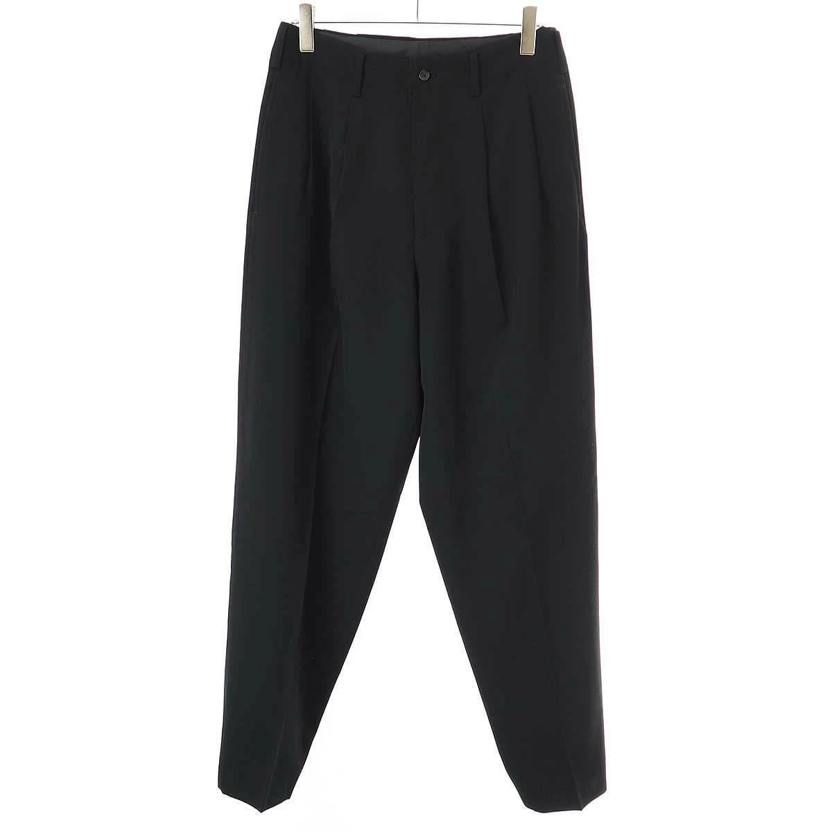 Yohji Yamamoto ヨウジヤマモト プールオム 1993SS ウールギャバジンワイドスラックスパンツ HO-P01-100