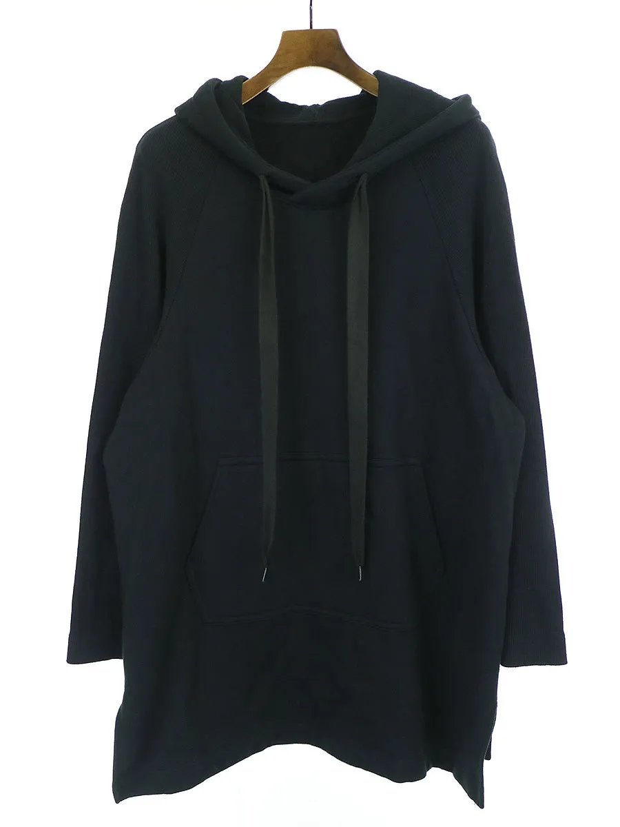 Edwina Horl エドウィナホール WIDE PARKA リブ切替スウェットワイドパーカー