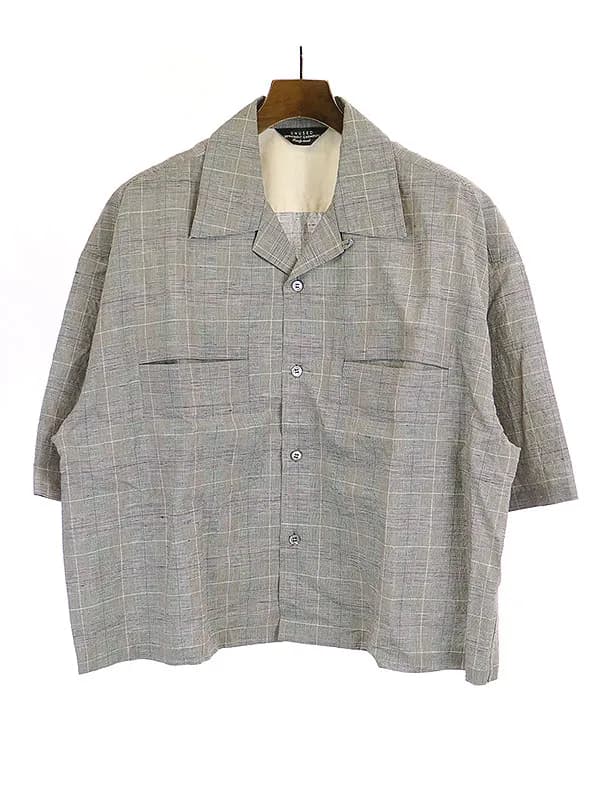 UNUSED アンユーズド 20SS glen check short sleeve shirt 半袖シャツ
