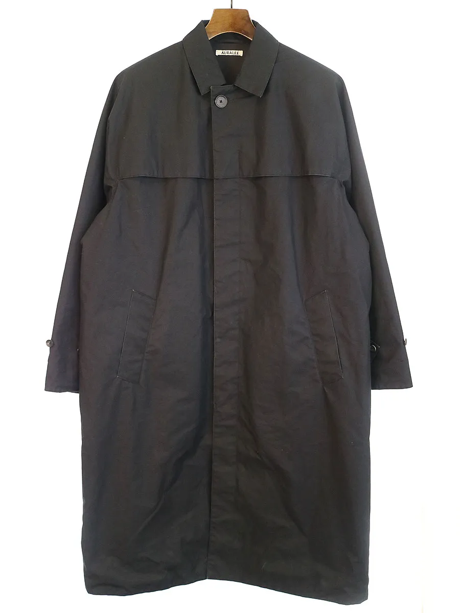 AURALEE オーラリー 17AW HIGH COUNT CLOTH BATTING LONGCOAT ハイカウントクロスバッティングロングコート