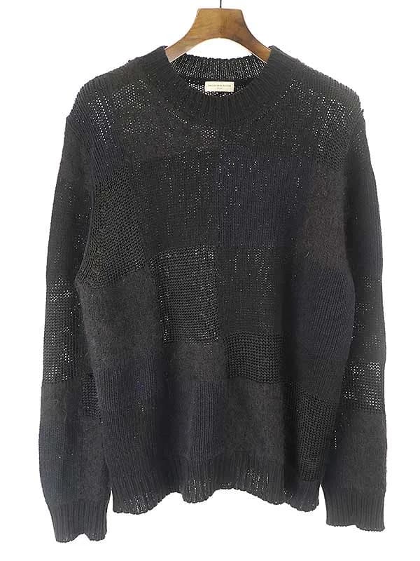 DRIES VAN NOTEN ドリスヴァンノッテン マルチパターンパネルニットセーター