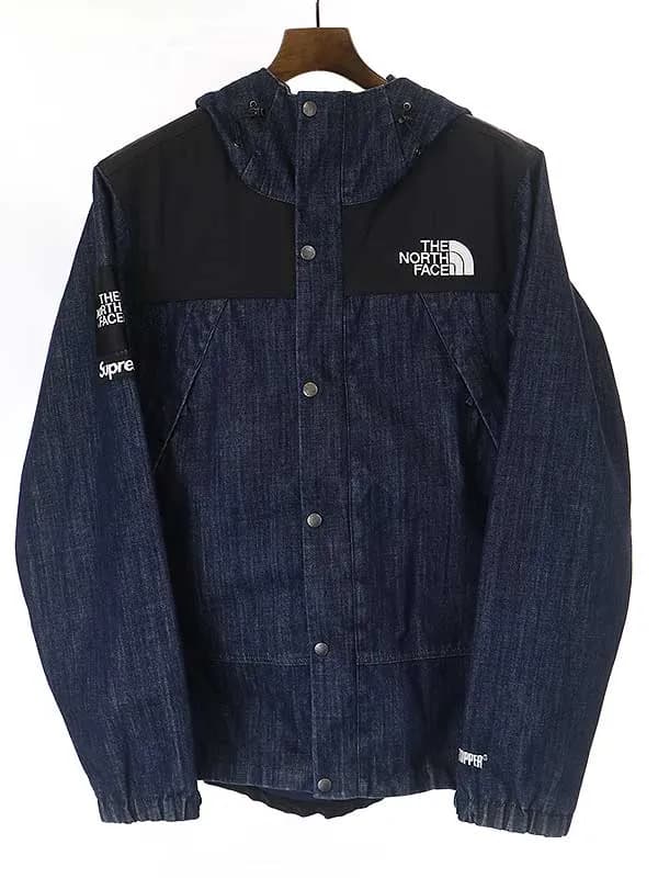 Supreme シュプリーム 15SS Denim Dot Shot Jacket デニムマウンテンパーカー